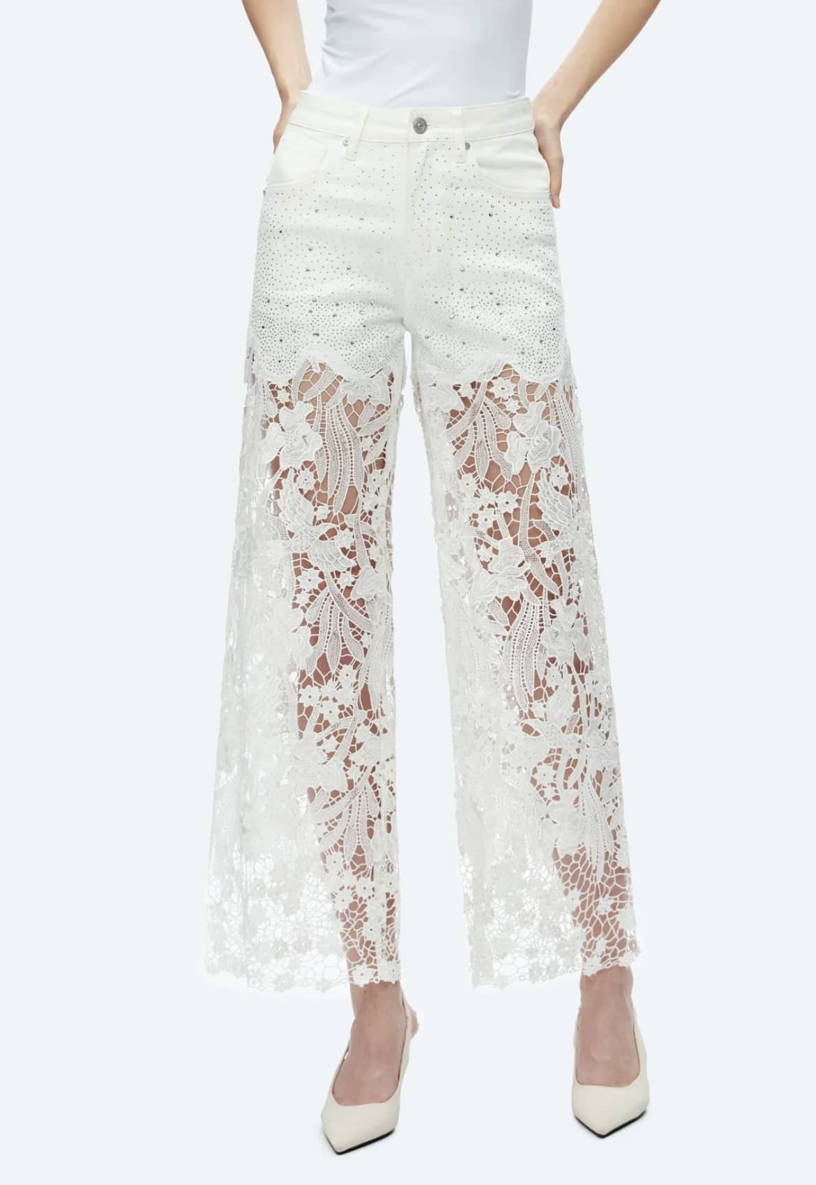 Bayeas' High-Rise Lace Denim Redefine Seasonal Style Meet The Summer Jean Everyone Is Talking About