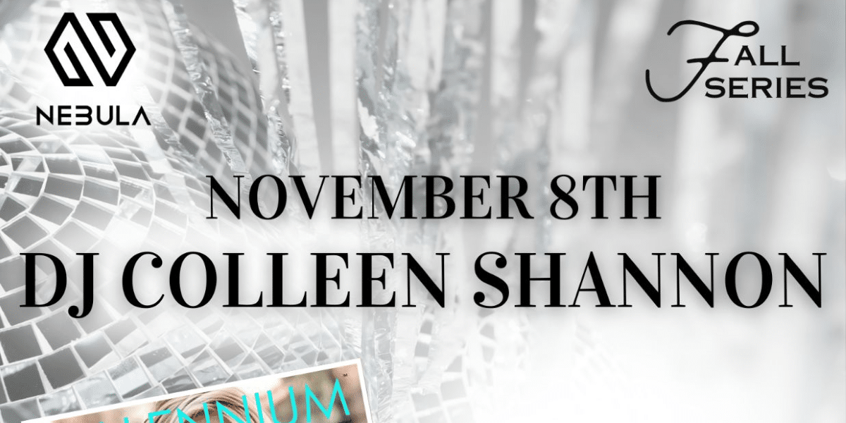 DJ Colleen Shannon Takes Center Stage at Nebula, NY, on Nov. 8th at 10 pm._2