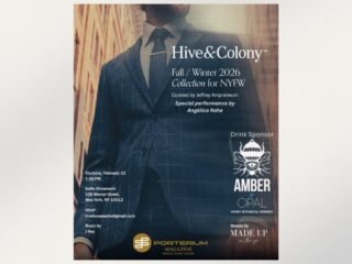 Jeffrey Ampratwum’s NYFW Presentation of the Hive & Colony Fall/Winter 2026 Collection, Supported by Amber & Opal, Made Up on the Go, J Rey, and Porterium Magazine