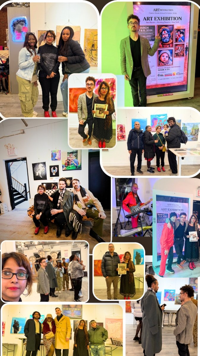 Indian and American Artists Unite for "Red Raven – Painting Dreams" at SoHo's G-Gallery
