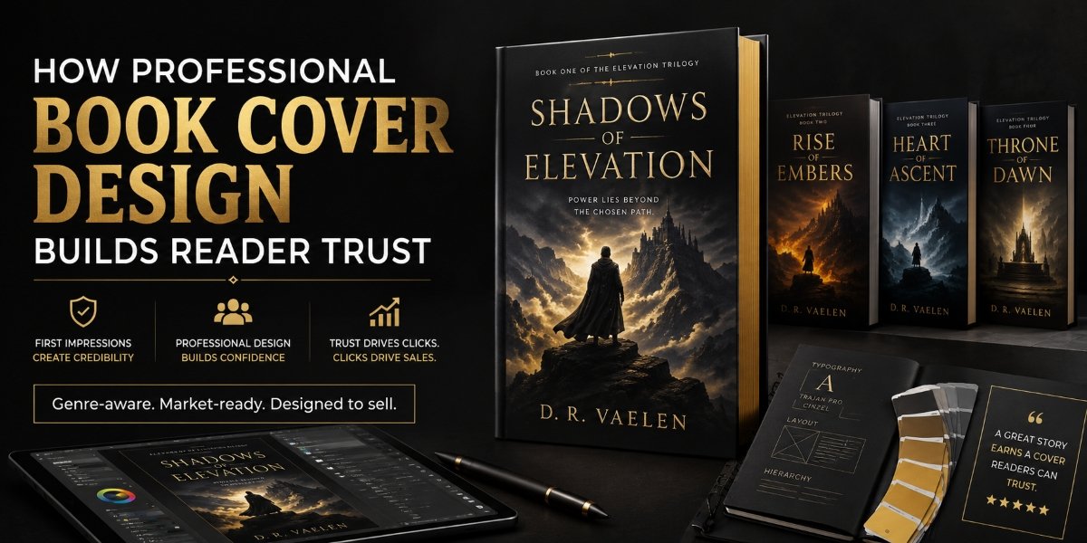 How Professional Book Cover Design Builds Reader Trust